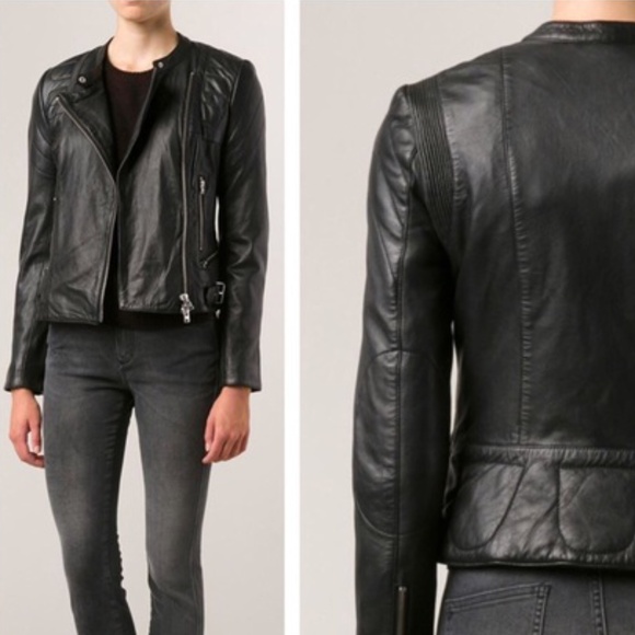 Closed Oakes leather moto jacket S - Picture 4 of 16